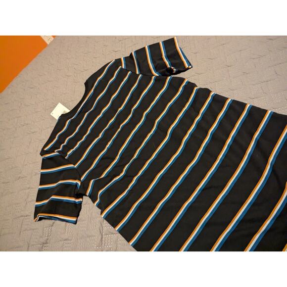 Nike Sportswear Club Stripe Embroidered Logo T-Shirt Tee Men's S DZ2985-011 - Picture 6 of 9